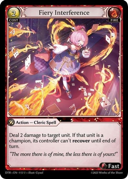 Fiery Interference