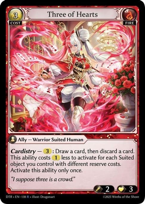 Three of Hearts