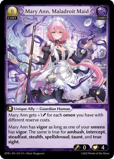 Mary Ann, Maladroit Maid