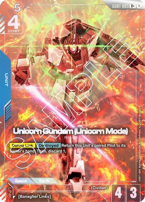 Unicorn Gundam (Unicorn Mode) (R+)
