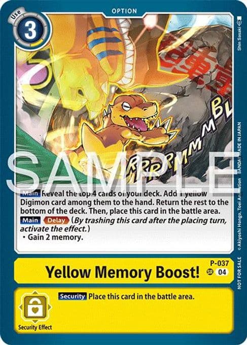 Yellow Memory Boost! (Time Stranger Demo Deck)