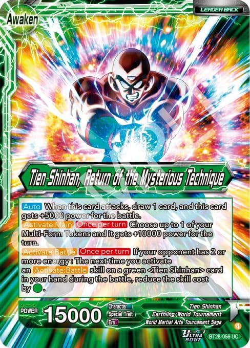 Tien Shinhan // Tien Shinhan, Return of the Mysterious Technique