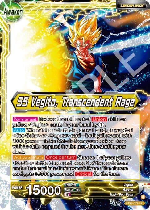 Vegito // SS Vegito, Transcendent Rage