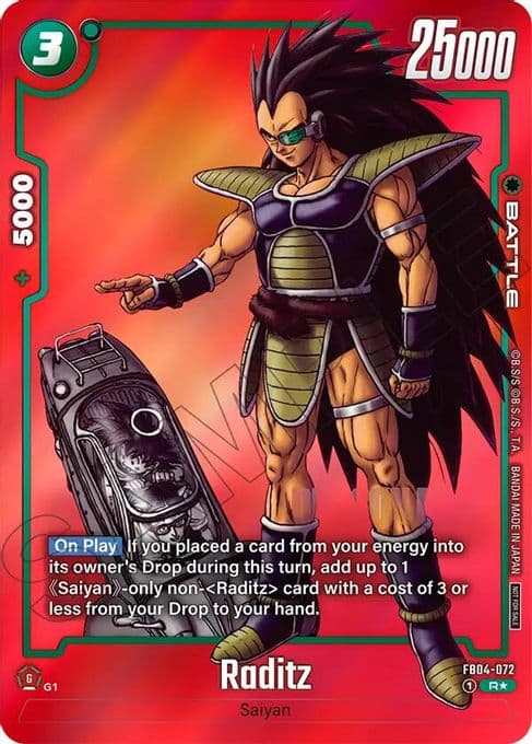 Raditz (Limited Pack MANGA Version 01)
