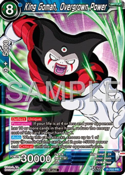 King Gomah, Overgrown Power (Ultra-Bout Series Tournament Pack Vol.13)