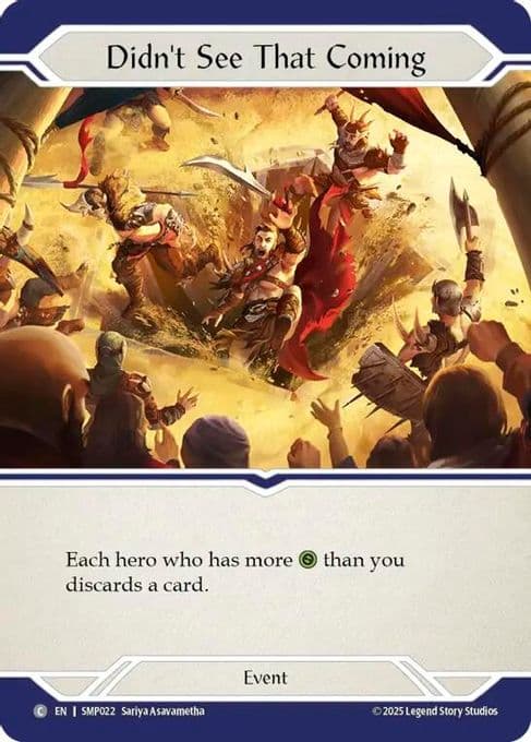 Didn't See That Coming
