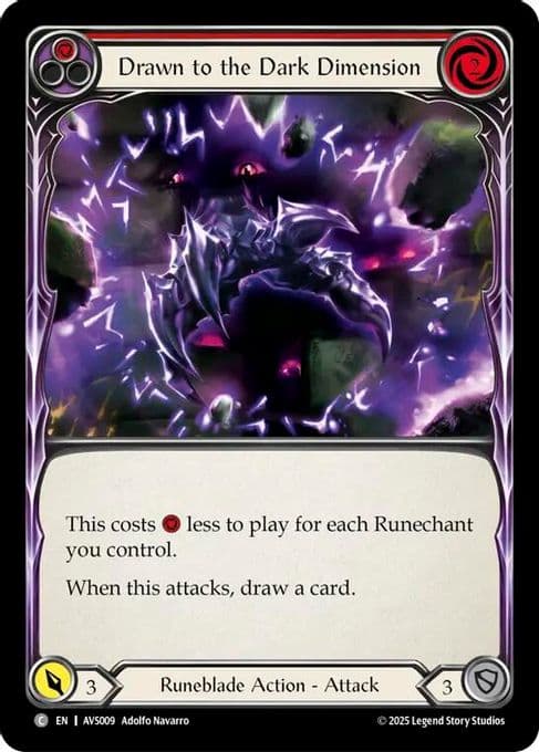 Drawn to the Dark Dimension (Red)
