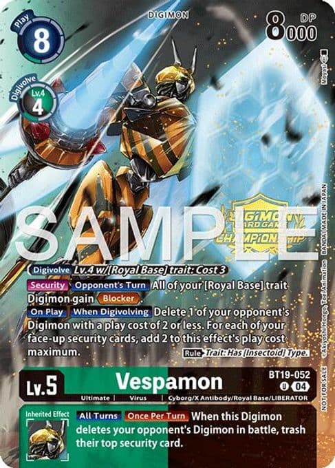 Vespamon (Championship 25-26 Tamers Pack)