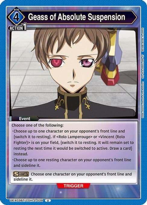 Geass of Absolute Suspension