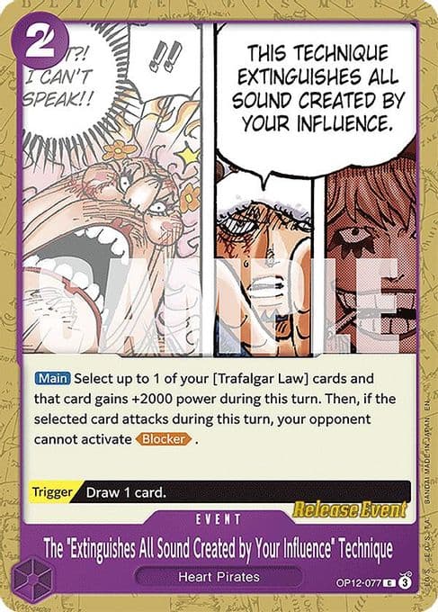 The "Extinguishes All Sound Created by Your Influence" Technique
