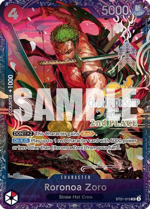 Roronoa Zoro (CS 25-26 2nd Place)