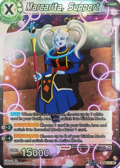 Marcarita, Support