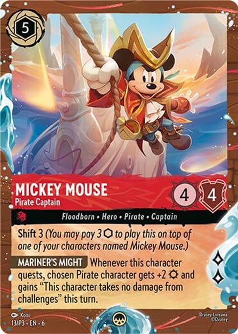 Mickey Mouse - Pirate Captain (Disney Cruise Promo)