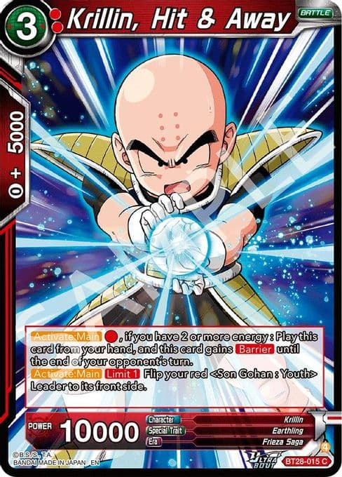 Krillin, Hit & Away