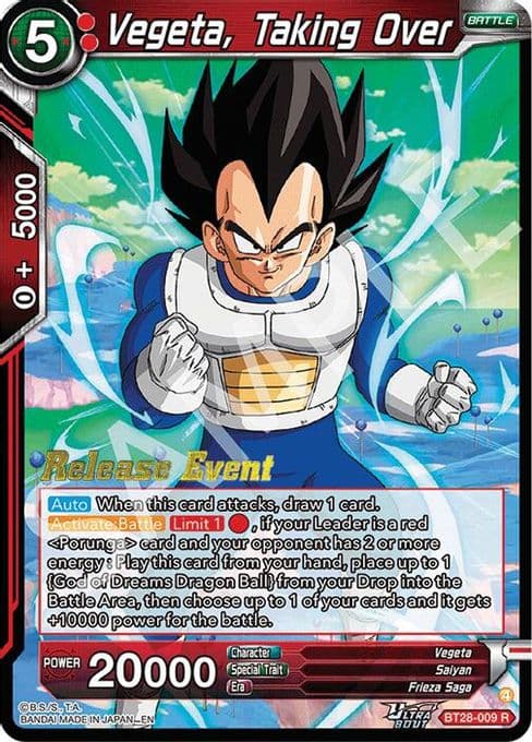 Vegeta, Taking Over