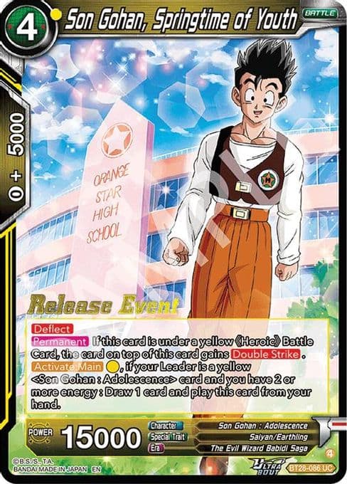 Son Gohan, Springtime of Youth