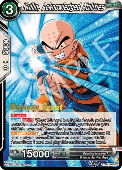 Krillin, Acknowledged Abilities