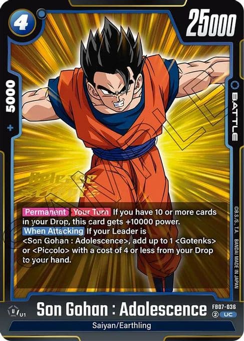 Son Gohan : Adolescence