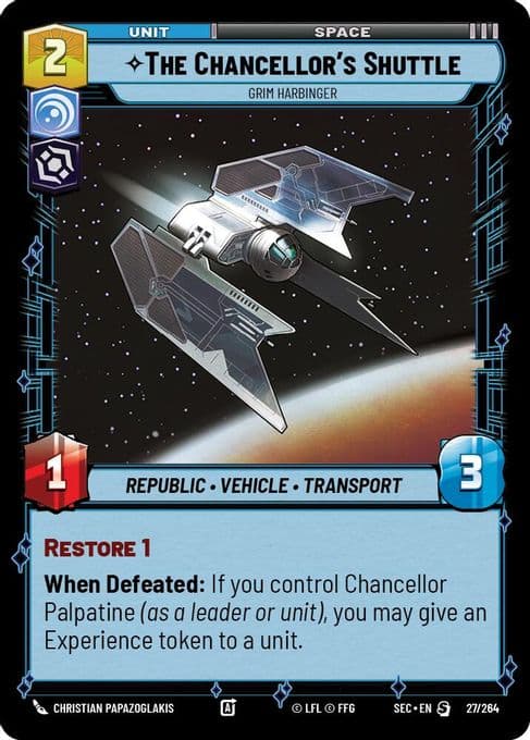 The Chancellor's Shuttle - Grim Harbinger