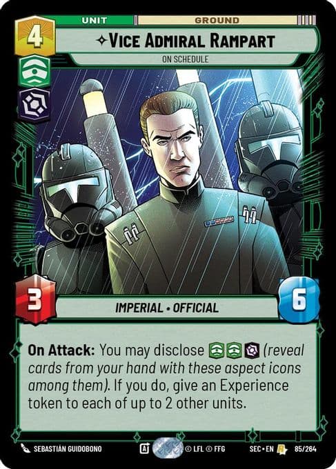Vice Admiral Rampart - On Schedule