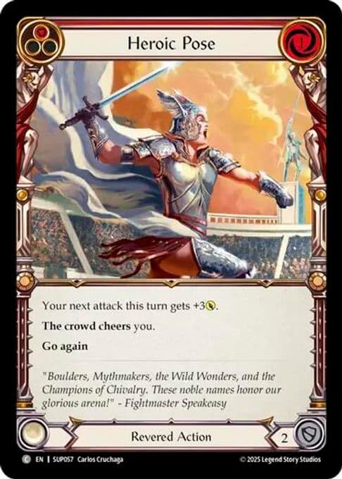 Heroic Pose (Red)