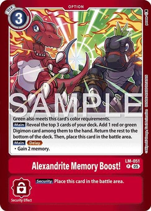 Alexandrite Memory Boost!