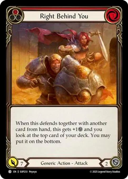 Right Behind You (Red)