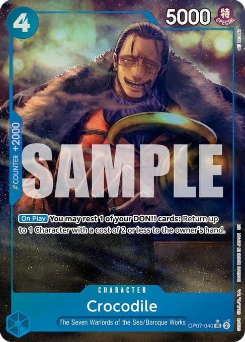 Crocodile - OP07-040 (Alternate Art)
