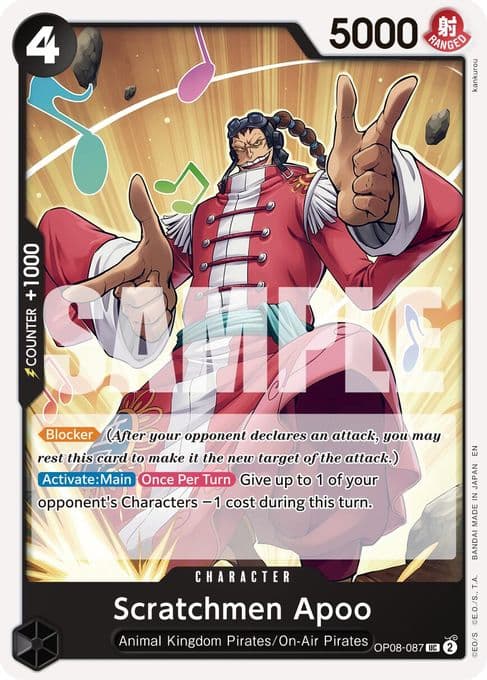 Scratchmen Apoo - OP08-087 (Reprint)