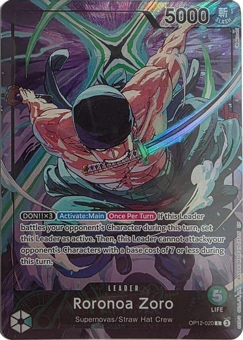 Roronoa Zoro - OP12-020 (Official Playmat Limited Edition Vol.4)