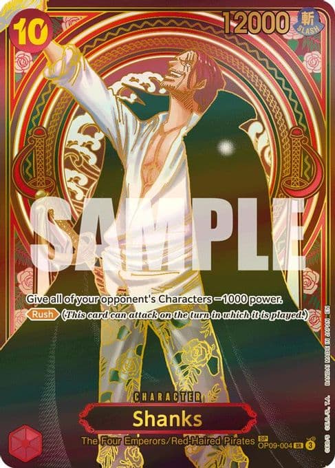 Shanks - OP09-004 (SP) (Gold)