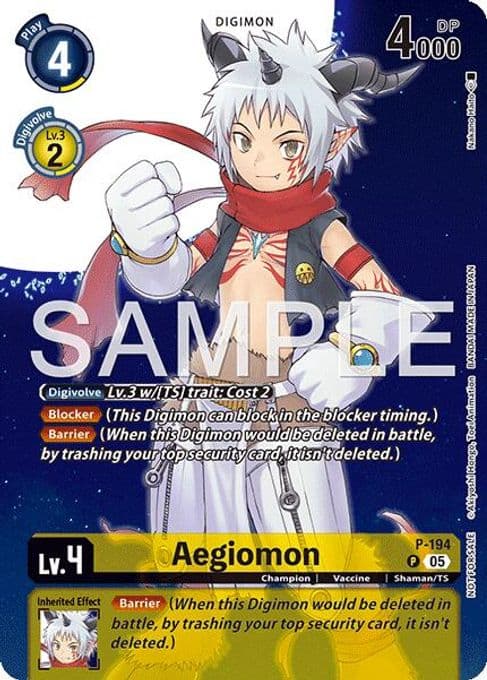 Aegiomon (Digimon Story: Time Stranger Promo Pack)