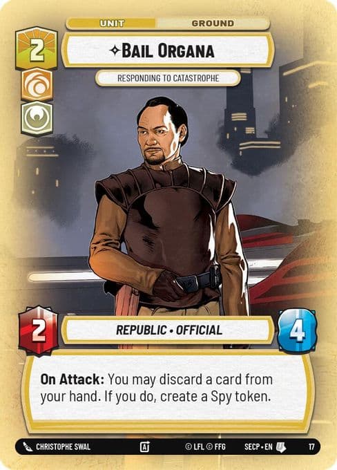 Bail Organa - Responding to Catastrophe