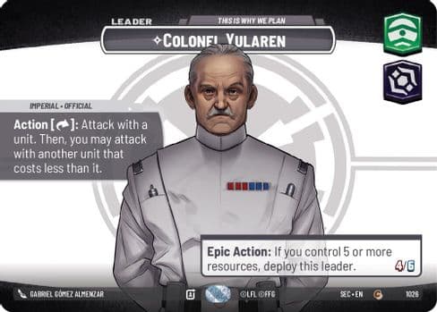 Colonel Yularen - This is Why We Plan (Showcase)