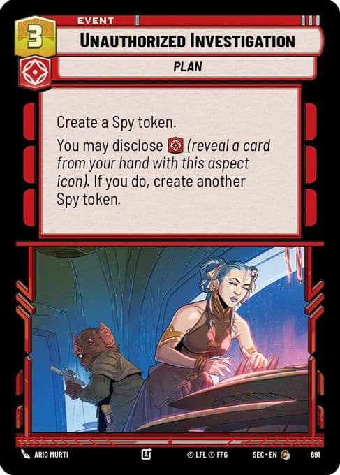 Unauthorized Investigation (Foil)