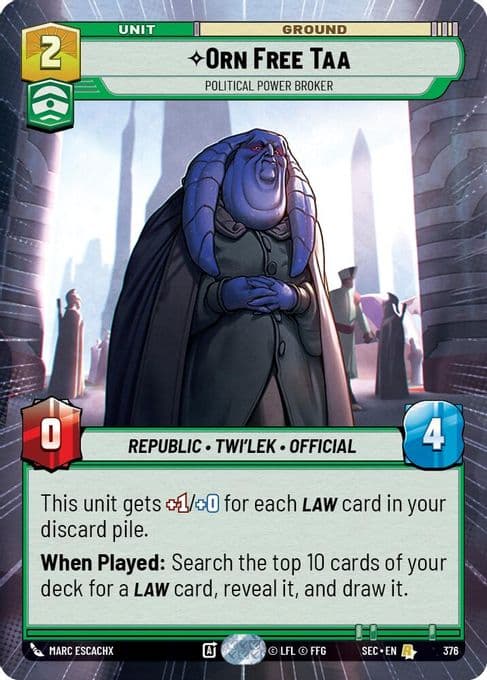 Orn Free Taa - Political Power Broker (Hyperspace)