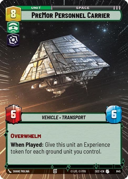 PreMor Personnel Carrier (Hyperspace Foil)