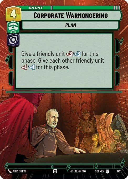 Corporate Warmongering (Hyperspace Foil)