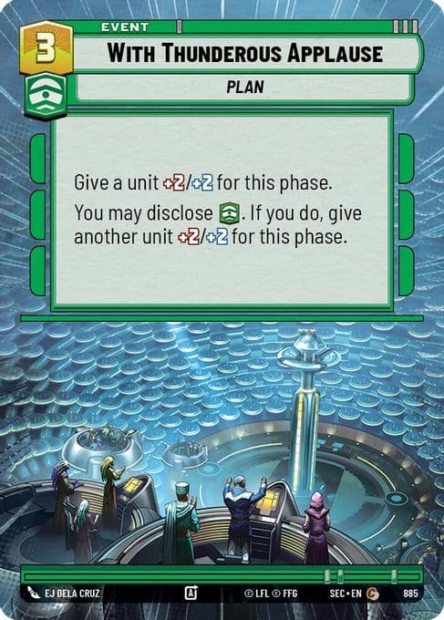 With Thunderous Applause (Hyperspace Foil)