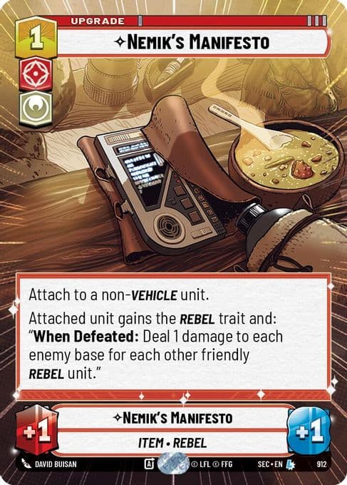 Nemik's Manifesto (Hyperspace Foil)