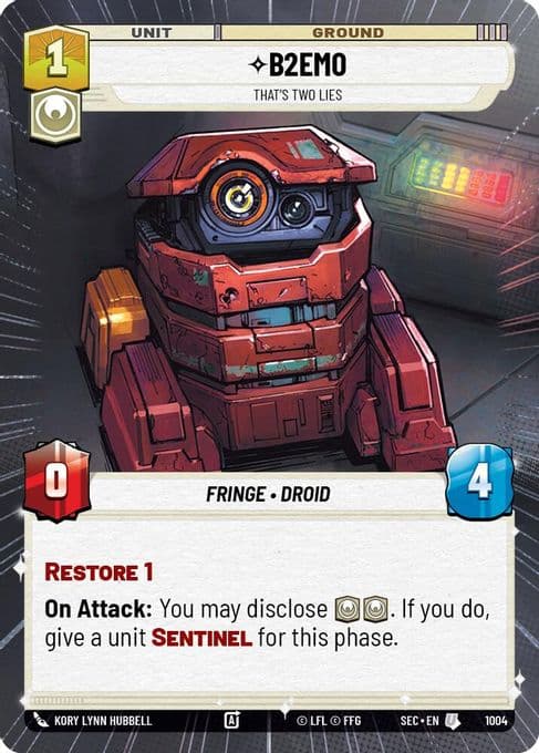 B2EMO - That's Two Lies (Hyperspace Foil)