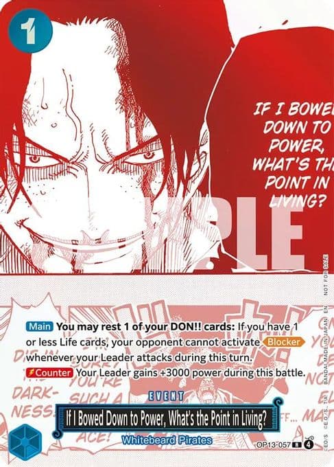 If I Bowed Down to Power, What's the Point in Living? (3rd Anniversary Treasure Campaign Pack)