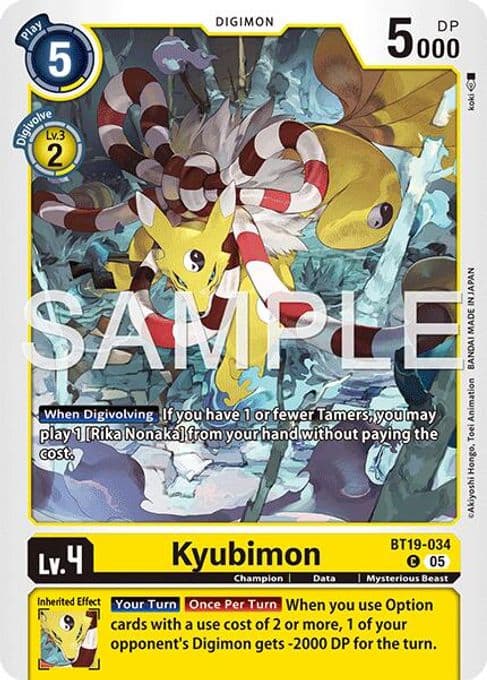 Kyubimon (BT19-034) (Alternate Art)