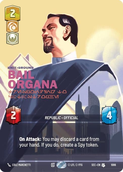 Bail Organa - Responding to Catastrophe (Prestige Foil)