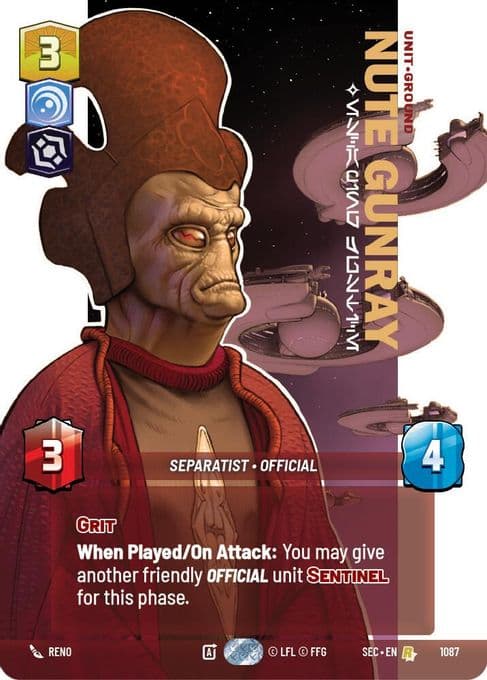 Nute Gunray - Escaping Justice (Prestige Foil)