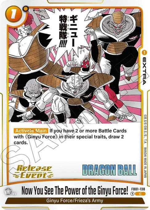 Now You See The Power of the Ginyu Force!