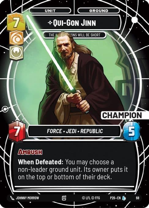 Qui-Gon Jinn - The Negotiations Will Be Short (Champion)