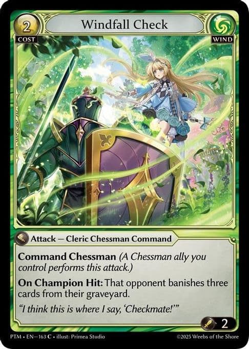 Windfall Check (Curio Foil)