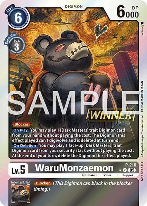 WaruMonzaemon (Official Store Tournament 2026 Vol. 1 Winner)