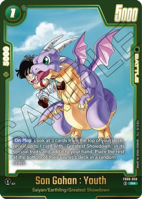 Son Gohan : Youth - FB08-056 (Alternate Art)